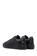 Men's Black Lace-up Leather Sneaker | Derimod Men's Black Lace-up Leather Sneaker | Derimod