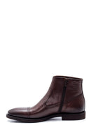 Men's Leather Zippered Classic Boots | Derimod Men's Leather Zippered Classic Boots | Derimod