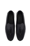 Men's Black Tasseled Leather Casual Loafer | Derimod Men's Black Tasseled Leather Casual Loafer | Derimod