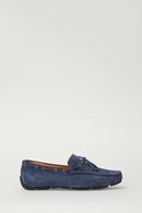 Suede Blue Men's Leather Loafer | Derimod Suede Blue Men's Leather Loafer | Derimod