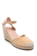 Women's Straw Wedge Heeled Sandals | Derimod Women's Straw Wedge Heeled Sandals | Derimod