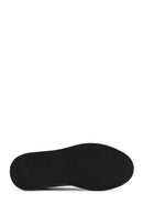 Erkek Siyah Bağcıklı Deri Sneaker | Derimod Erkek Siyah Bağcıklı Deri Sneaker | Derimod