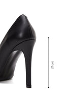 Kadın Siyah Deri Stiletto | Derimod Kadın Siyah Deri Stiletto | Derimod