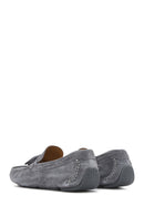 Men's Gray Suede Leather Loafer | Derimod Men's Gray Suede Leather Loafer | Derimod