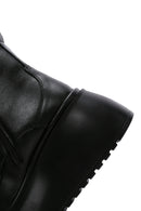 Women's Black Leather Platform Boots | Derimod Women's Black Leather Platform Boots | Derimod