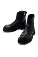 Harley Davidson Men's Black Thick Soled Zippered Boots | Derimod Harley Davidson Men's Black Thick Soled Zippered Boots | Derimod