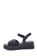 Women's Knitted Detailed Sandals | Derimod Women's Knitted Detailed Sandals | Derimod