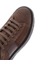 Erkek Kahverengi Süet Deri Kalın Tabanlı Sneaker | Derimod Erkek Kahverengi Süet Deri Kalın Tabanlı Sneaker | Derimod