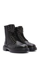 Men's Black Zippered Leather Casual Boots | Derimod Men's Black Zippered Leather Casual Boots | Derimod