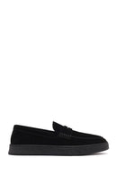Erkek Siyah Makosen Süet Deri Loafer | Derimod Erkek Siyah Makosen Süet Deri Loafer | Derimod