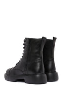 Men's Black Zippered Leather Casual Boots | Derimod Men's Black Zippered Leather Casual Boots | Derimod
