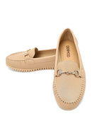 Kadın Bej Tokalı Loafer | Derimod Kadın Bej Tokalı Loafer | Derimod