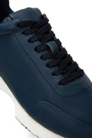 Erkek Lacivert Deri Sneaker | Derimod Erkek Lacivert Deri Sneaker | Derimod