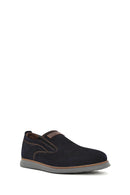 Erkek Lacivert Nubuk Deri Casual Loafer | Derimod Erkek Lacivert Nubuk Deri Casual Loafer | Derimod