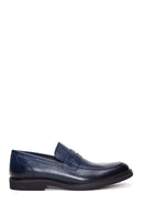 Erkek Lacivert Deri Casual Loafer | Derimod Erkek Lacivert Deri Casual Loafer | Derimod