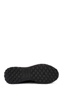 Erkek Siyah Bağcıklı Deri Casual Sneaker | Derimod Erkek Siyah Bağcıklı Deri Casual Sneaker | Derimod