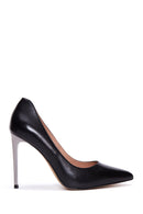 Kadın Siyah Deri Stiletto | Derimod Kadın Siyah Deri Stiletto | Derimod