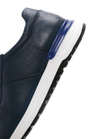 Erkek Lacivert Deri Sneaker | Derimod Erkek Lacivert Deri Sneaker | Derimod