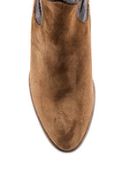 Women's Suede Leather Cowboy Boots | Derimod Women's Suede Leather Cowboy Boots | Derimod