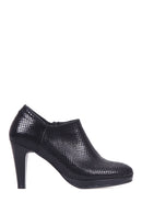 Women's Crocodile Patterned Bootie | Derimod Women's Crocodile Patterned Bootie | Derimod