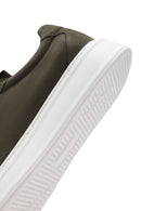 Erkek Haki Bağcıklı Nubuk Deri Sneaker | Derimod Erkek Haki Bağcıklı Nubuk Deri Sneaker | Derimod