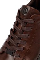 Erkek Kahverengi Bağcıklı Deri Casual Sneaker | Derimod Erkek Kahverengi Bağcıklı Deri Casual Sneaker | Derimod