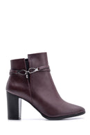 Women's Buckle Detailed Heeled Boots | Derimod Women's Buckle Detailed Heeled Boots | Derimod