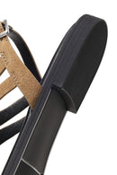 Woman Beige Buckled Toe-Post Suede Sandal | Derimod Woman Beige Buckled Toe-Post Suede Sandal | Derimod