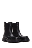 Women's Black Leather Chelsea Boots | Derimod Women's Black Leather Chelsea Boots | Derimod