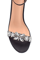 Women's Heeled Stone Detailed Sandals | Derimod Women's Heeled Stone Detailed Sandals | Derimod