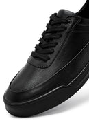 Erkek Siyah Bağcıklı Deri Sneaker | Derimod Erkek Siyah Bağcıklı Deri Sneaker | Derimod