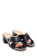 Women's Casual Heeled Slippers | Derimod Women's Casual Heeled Slippers | Derimod