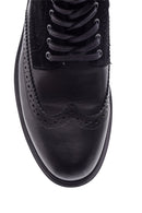 Men's Suede Detailed Leather Boots | Derimod Men's Suede Detailed Leather Boots | Derimod