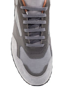 Men's Leather Suede Detailed Sneaker | Derimod Men's Leather Suede Detailed Sneaker | Derimod