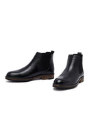 Male Black Leather Chelsea Boots | Derimod Male Black Leather Chelsea Boots | Derimod