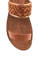 Women's Tan Flat Sandals | Derimod Women's Tan Flat Sandals | Derimod