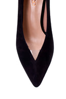 Women's Suede Leather Heeled Shoes | Derimod Women's Suede Leather Heeled Shoes | Derimod