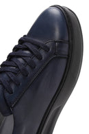 Erkek Lacivert Deri Sneaker | Derimod Erkek Lacivert Deri Sneaker | Derimod