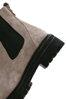 Women's Mink Suede Leather Chelsea Boots | Derimod Women's Mink Suede Leather Chelsea Boots | Derimod