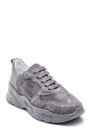 Women's Leather Suede Sneaker | Derimod Women's Leather Suede Sneaker | Derimod