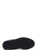 Men's Black Leather Boots Flat Boots | Derimod Men's Black Leather Boots Flat Boots | Derimod