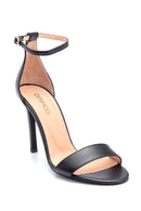 Women's Casual Heeled Leather Sandals | Derimod Women's Casual Heeled Leather Sandals | Derimod