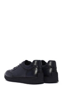 Erkek Lacivert Bağcıklı Deri Sneaker | Derimod Erkek Lacivert Bağcıklı Deri Sneaker | Derimod