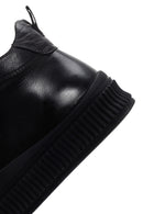 Erkek Siyah Deri Bilekli Sneaker | Derimod Erkek Siyah Deri Bilekli Sneaker | Derimod
