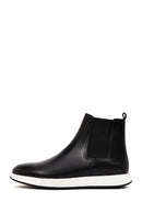 Men's Black Leather Chelsea Sport Boot | Derimod Men's Black Leather Chelsea Sport Boot | Derimod