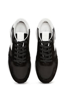 Erkek Siyah Bağcıklı Deri Sneaker | Derimod Erkek Siyah Bağcıklı Deri Sneaker | Derimod