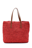 Women's Straw Shoulder Bag | Derimod Women's Straw Shoulder Bag | Derimod