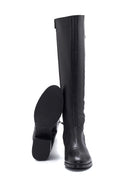 Women's Leather Zippered Heeled Boots | Derimod Women's Leather Zippered Heeled Boots | Derimod