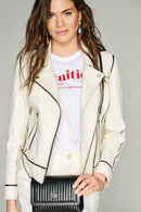 Bianca Women's Leather Jacket | Derimod Bianca Women's Leather Jacket | Derimod