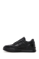 Men's Black Leather Sneaker | Derimod Men's Black Leather Sneaker | Derimod